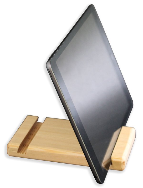 Handy-Tablethalter aus Holz